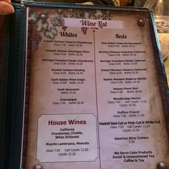 Log Cabin Inn - Wine list - Seafood Near Me - Wellsboro, Pennsylvania Log Cabin Inn - Wine list - Seafood Near Me - Wellsboro, Pennsylvania