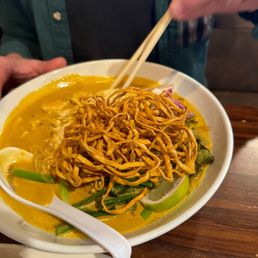 Noodles and curry Noodles and curry