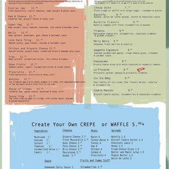 Geppetto Cafe - Menu - Creperies Near Me - Pittsburgh, Pennsylvania