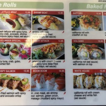 Toro Sushi - Menu - Sushi Bars Near Me - Winchester, California