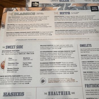 First Watch - Menu - Breakfast & Brunch Near Me - Norfolk, Virginia