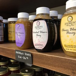 Urban Agrarian - Local honeys sold here. March 2019.