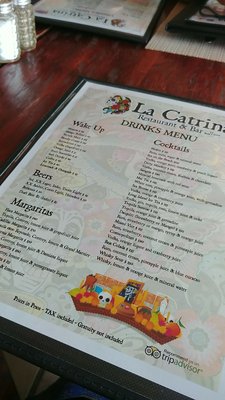 Menu photo 5 La Catrina Cabo San Lucas, BCS Menu photo 5 La Catrina Cabo San Lucas, BCS
