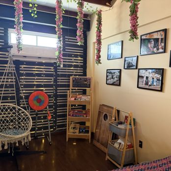 818 Raspados - Games and swing in the upstairs lounge - Juice Bars & Smoothies Near Me - Rosarito, BCN