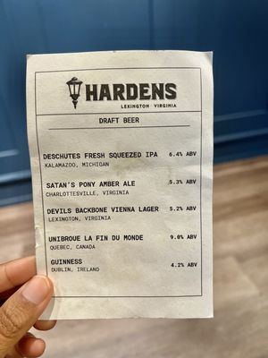 Menu photo 4 Hardens Lexington, VA Menu photo 4 Hardens Lexington, VA