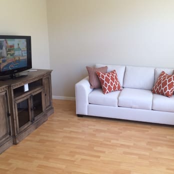 Living Spaces - Tv console and sofa we bought and LOVE them. Not pictured is A Loveseat, looks just like the sofa - Furniture Stores Near Me - Irvine, California