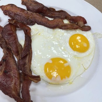 Lasko’s Restaurant - Just the basics - perfect sunny side up eggs with extra crispy (how I order it) bacon. Yum. - Breakfast & Brunch Near Me - Bay City, Michigan Lasko’s Restaurant - Just the basics - perfect sunny side up eggs with extra crispy (how I order it) bacon. Yum. - Breakfast & Brunch Near Me - Bay City, Michigan