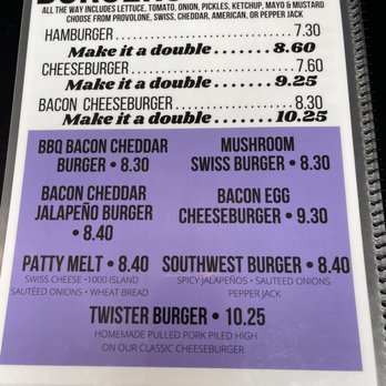 The Diner at Twisters - the menu - Ice Cream & Frozen Yogurt Near Me - Knoxville, Tennessee The Diner at Twisters - the menu - Ice Cream & Frozen Yogurt Near Me - Knoxville, Tennessee