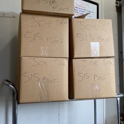 Leon's Custom Meat Cutting - Everything is boxed frozen out that door no need for ice chest or coolers upon pick up