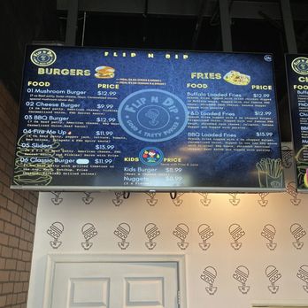 Flip N Dip Burger - Menu - Halal Near Me - Cypress, Texas