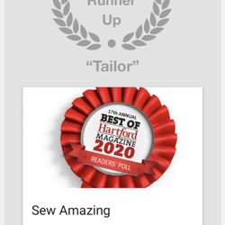 Photo of Sew Amazing - West Hartford, CT, US. Thank you for voting! We have to to do better 2021
