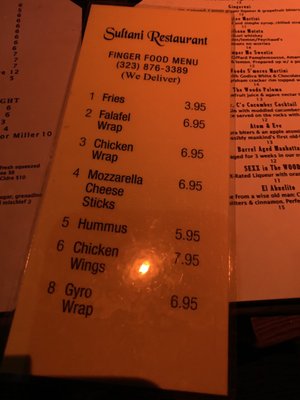 Menu photo 5 The Woods Hollywood, CA Menu photo 5 The Woods Hollywood, CA