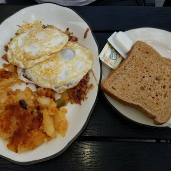 Square Diner - Corn beef hash with eggs and toast - Diners Near Me - New York, New York Square Diner - Corn beef hash with eggs and toast - Diners Near Me - New York, New York