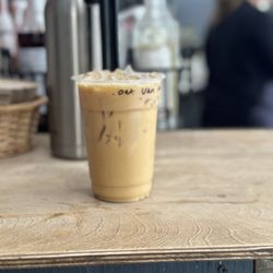 Global Gallery - Salted Caramel Latte with OatMilk