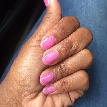 Poppy Nails & Spa - SNS manicure on natural nails done by Amy - Nail Salons Near Me - Alexandria, Virginia