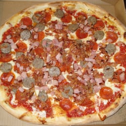 D'Allesandro's Pizza - Meat Lovers, pepperonil, sausage, ham, bacon