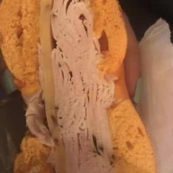 Mike's Bagels - Simple egg bagel with turkey and Gouda - Bagels Near Me - New York, New York
