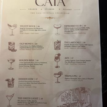Caia - Menu Sep 2026 - Cocktail Bars Near Me - Houston, Texas Caia - Menu Sep 2026 - Cocktail Bars Near Me - Houston, Texas