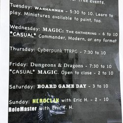 Artemis Games and More - New events