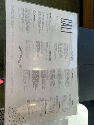 Menu photo 3 Cali Tampa, FL