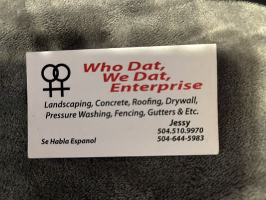 Who Dat We Dat Enterprise Logo