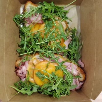 Cafe Alma - Ham and cheese croissant open-face sandwich - Cafes Near Me - San Francisco, California