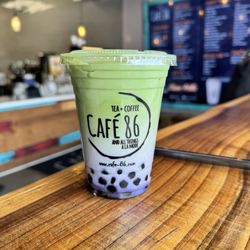 Cafe 86 - Ube Matcha Latte