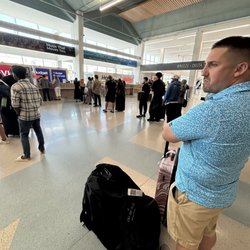 Budget Car Rental - Very long line at Budget rental counter