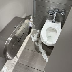 Every stall looked like this in the women's bathroom
