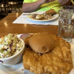 Breitbach's Country Dining - Tenderloin!! And coleslaw