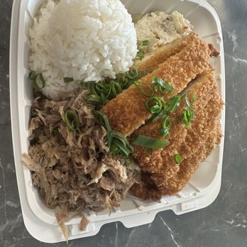 Da Kitchen Maui - Kalua Katsu combo - Hawaiian Near Me - Kihei, Hawaii Da Kitchen Maui - Kalua Katsu combo - Hawaiian Near Me - Kihei, Hawaii