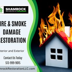 Shamrock Restoration - We are smoke and fire damage restoration experts. Contact us today for a full estimate to have your home restored after a fire loss.