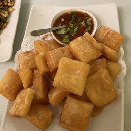 Photo of Yoma Myanmar - Monterey Park, CA, United States. Both the fried tofu and tea leaf salad took thirty minutes to come out but the flavor is WORTH it.