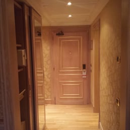 The entrance to the room.