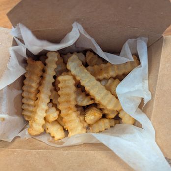 Hot Peckers - Crinkle cut fries - $4.99 (rather small) - Chicken Shop Near Me - Houston, Texas Hot Peckers - Crinkle cut fries - $4.99 (rather small) - Chicken Shop Near Me - Houston, Texas