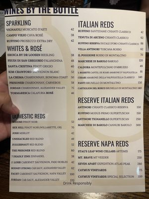 Menu photo 5 La Locanda Scottsdale, AZ