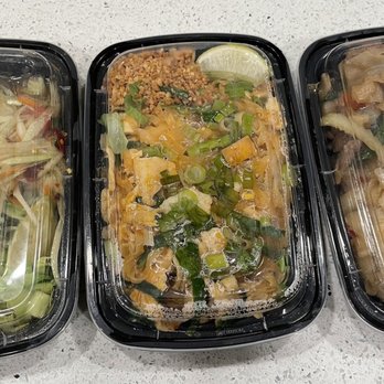 Rao Thai Eatery - The line up: Laos Papaya Salad, Pad Thai Noodle, and Drunken Noodle Take out - Thai Near Me - Elk Grove, California Rao Thai Eatery - The line up: Laos Papaya Salad, Pad Thai Noodle, and Drunken Noodle Take out - Thai Near Me - Elk Grove, California