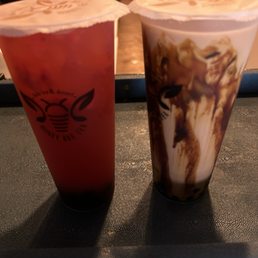 Fruit and milk tea Fruit and milk tea