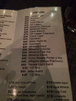 Menu photo 1 Cervecería Buena Vida Guadalajara, JAL