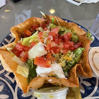 Mi Padres - Taco Salad was okay. As a vegetarian, if you order it sans meat, I suggest asking for extra beans. - Mexican Near Me - Baton Rouge, Louisiana