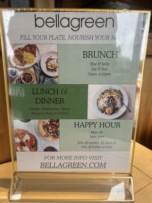 Menu photo 2 bellagreen Plano, TX