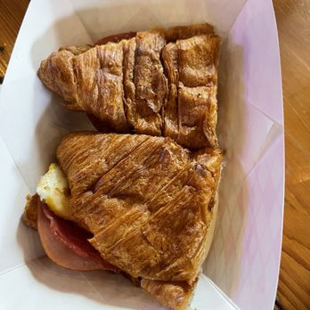 Birdcage Comics Cafe - Ham/salami and pepper jack croissant - Cafes Near Me - San Bernardino, California Birdcage Comics Cafe - Ham/salami and pepper jack croissant - Cafes Near Me - San Bernardino, California