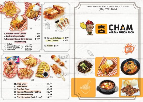 Menu photo 8 Cham Korean Food Santa Ana, CA