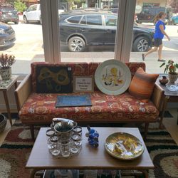 Blue Owl Antiques - Window display