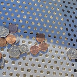 Target - Spare change outside... can you tell how much is left over from a 10 dollar bill?