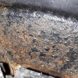 Bob's Automotive - Rust breaking through and whole rear frame rusted out