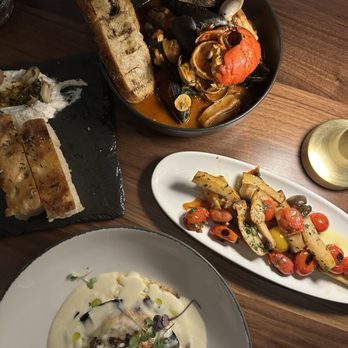 Adelina - Baked lasagnette, trumpet mushrooms, zuppa di pesce - Italian Near Me - Detroit, Michigan Adelina - Baked lasagnette, trumpet mushrooms, zuppa di pesce - Italian Near Me - Detroit, Michigan