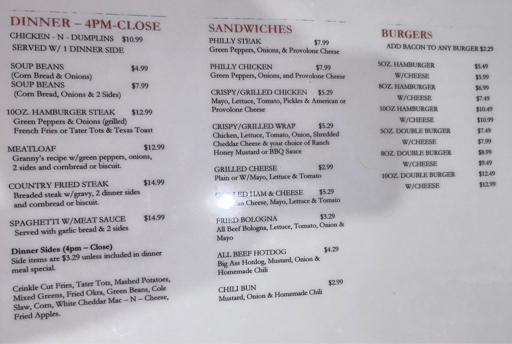 BIG BISCUITS AND BURGERS 5602 Carters Valley Rd, Mount Carmel