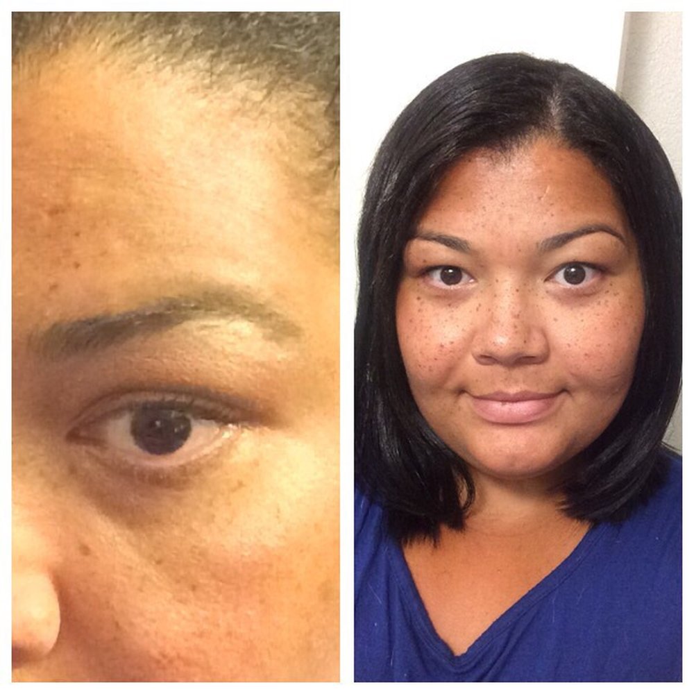 Before bush brow and after services. Before bush brow and after services.