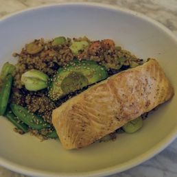 Ancient grain bowl with salmon Ancient grain bowl with salmon